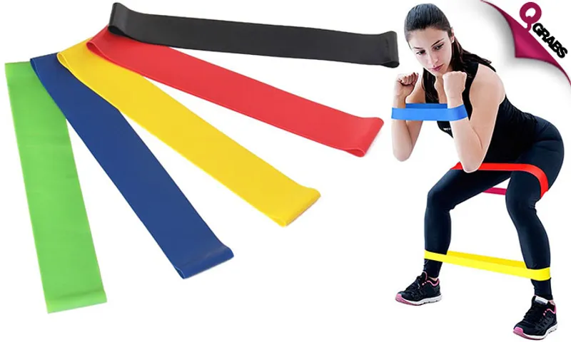 5-Piece Resistance Band Exercise Set!